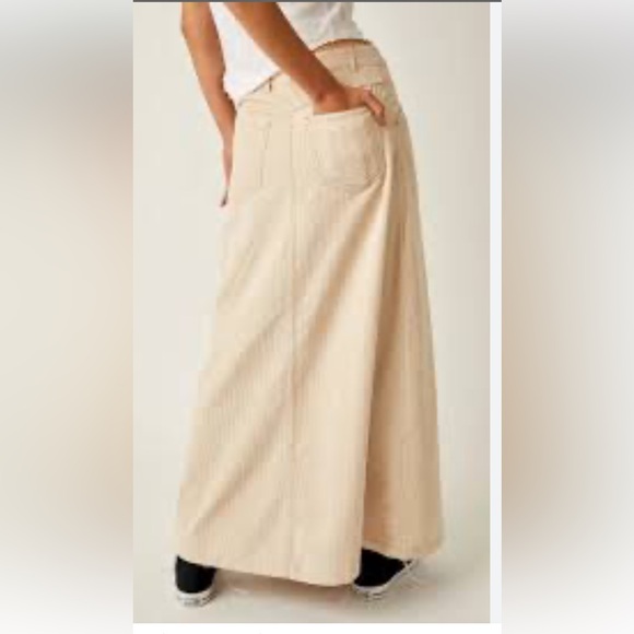 Free People Come as you are cord maxi skirt - Picture 2 of 6